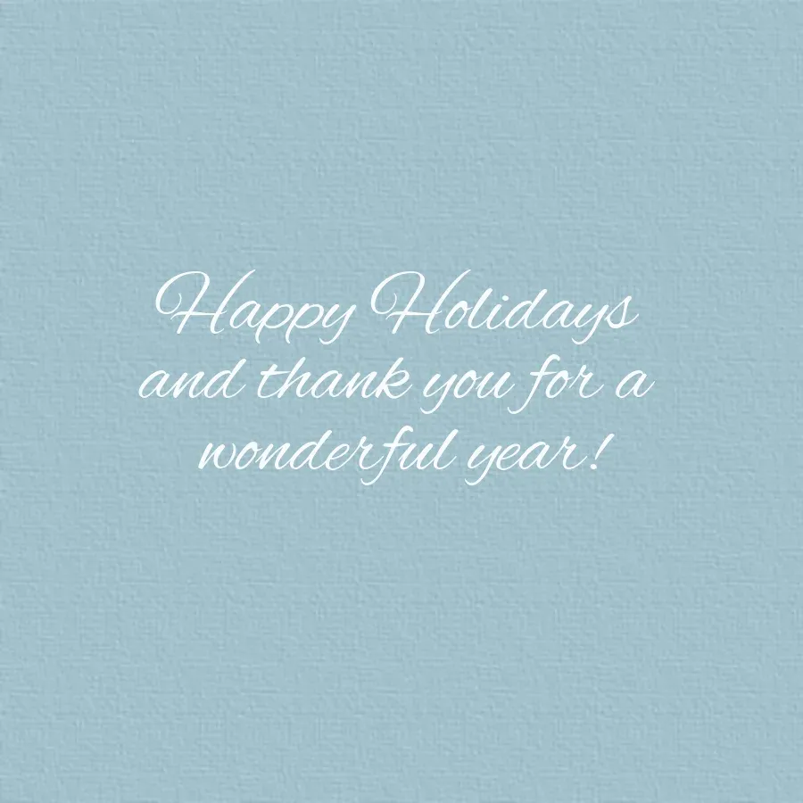 Snowy Watercolor card inside right