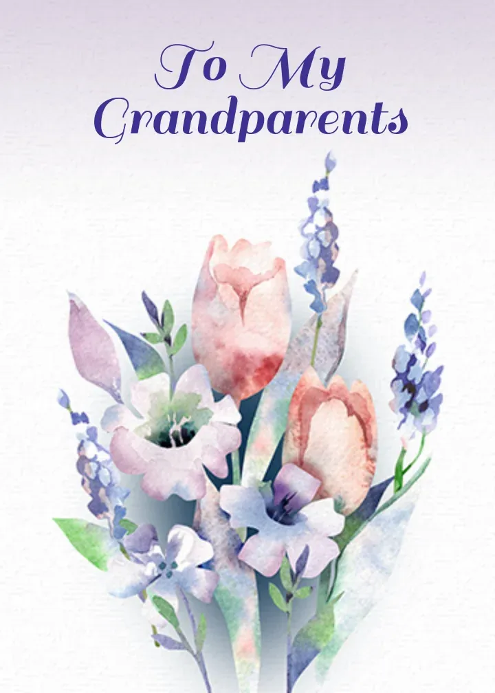 To My Grandparents card front