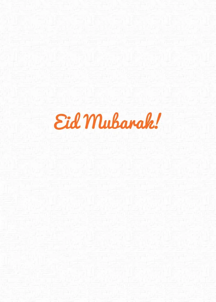 Eid Al-Adha Lamb card inside right