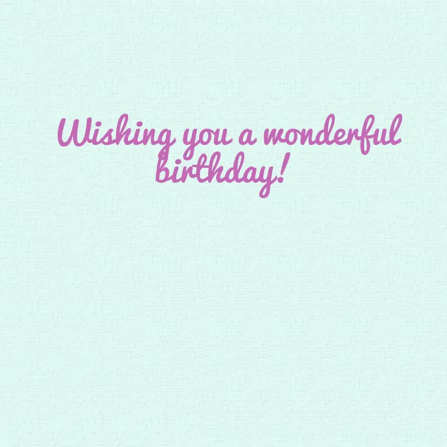 Belated Photo with Tulips card inside right