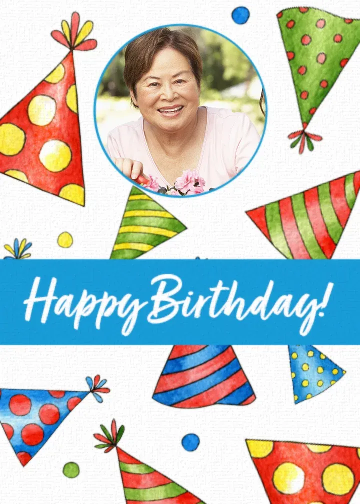 Party Hats card front