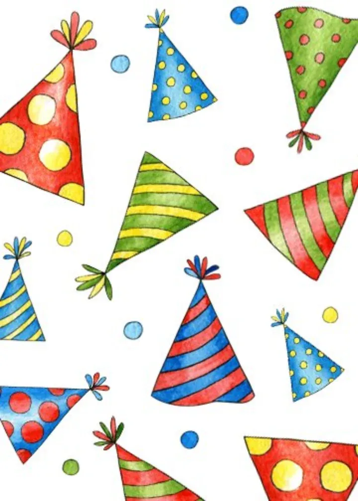 Party Hats card inside left