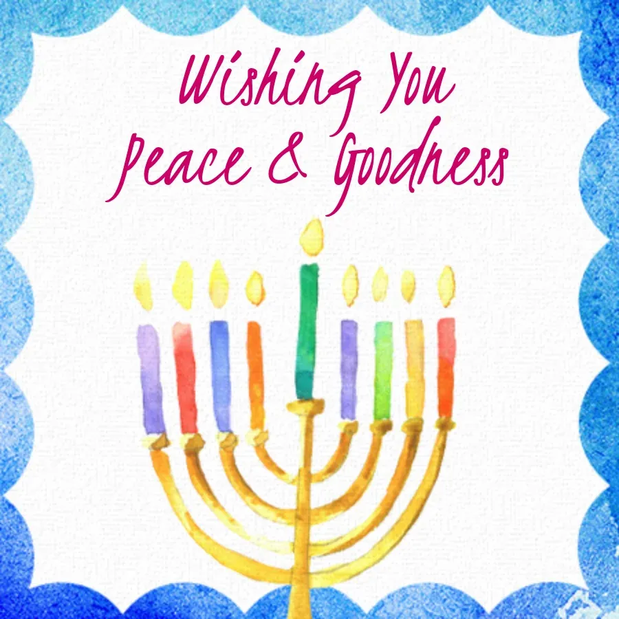 Bright Menorah card front
