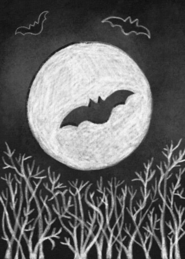 I Miss You Frightfully card inside left