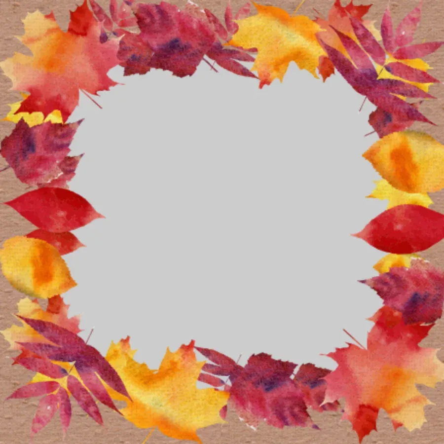 Fall Equinox Oval Photo card front