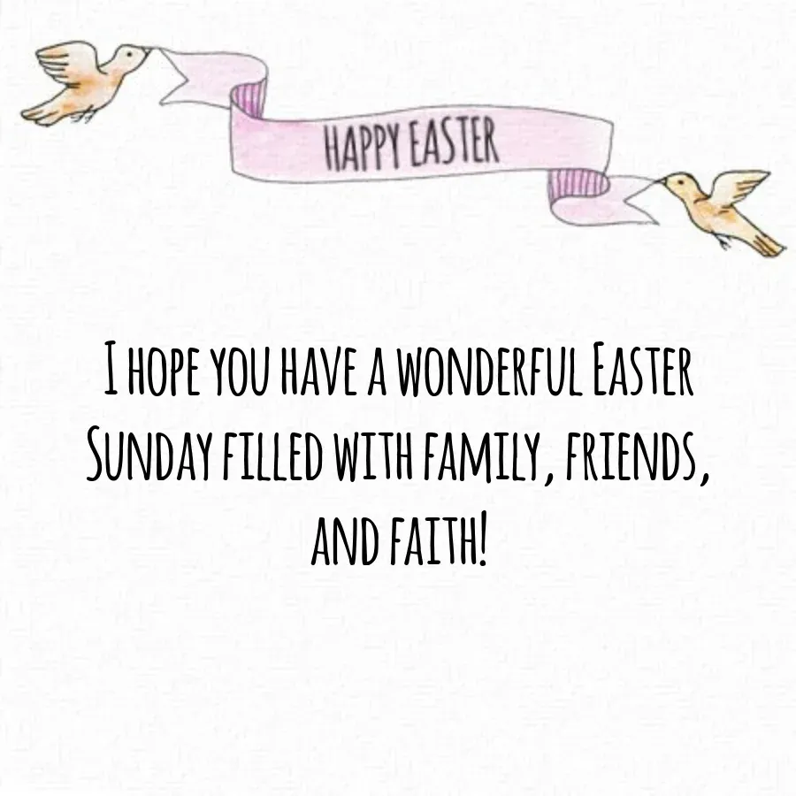 Easter Church card inside right