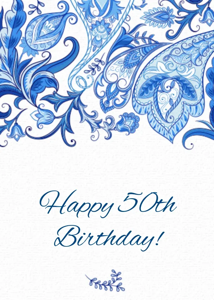 Bold Birthday Milestone card front