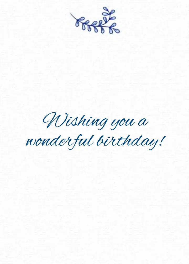 Bold Birthday Milestone card inside right