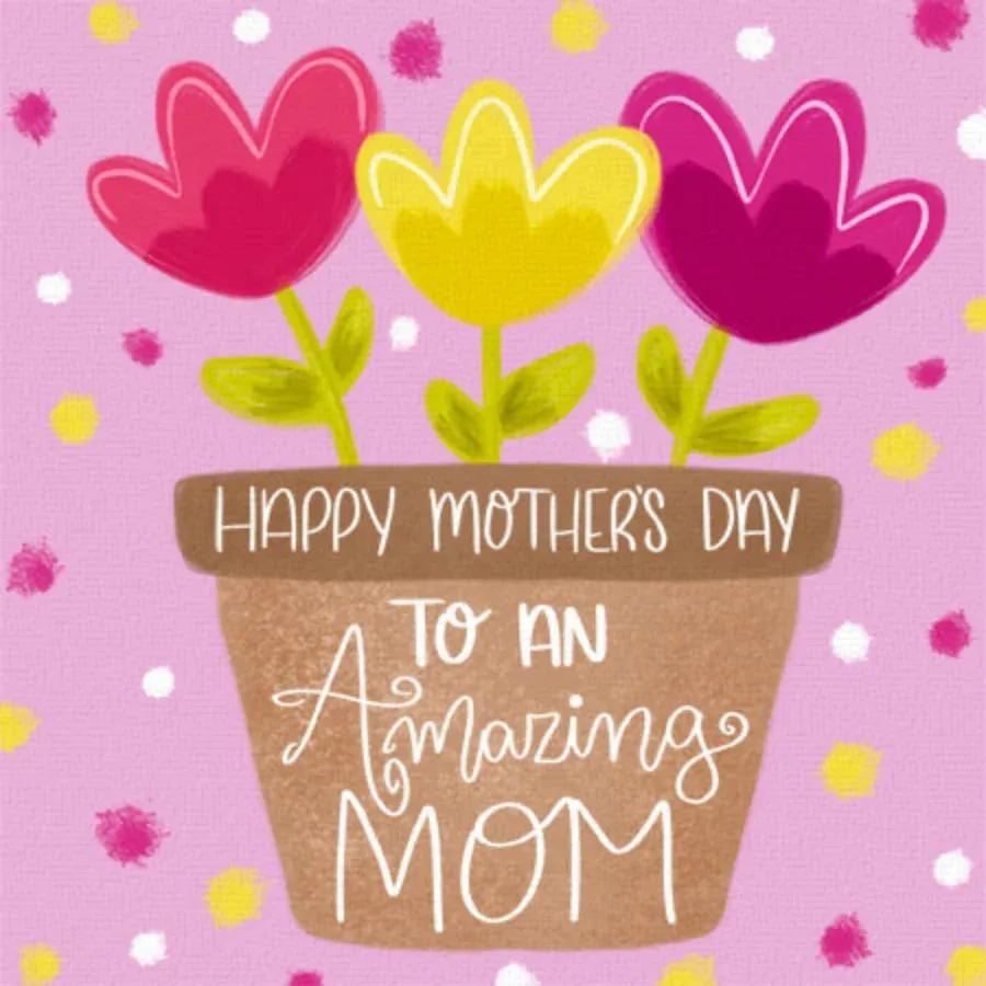 Mom Flowerpot card front