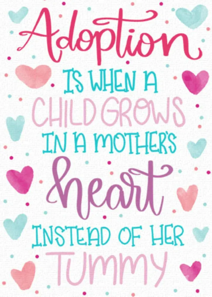 Adopted Mom card front