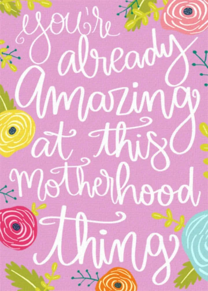 New Mom card front