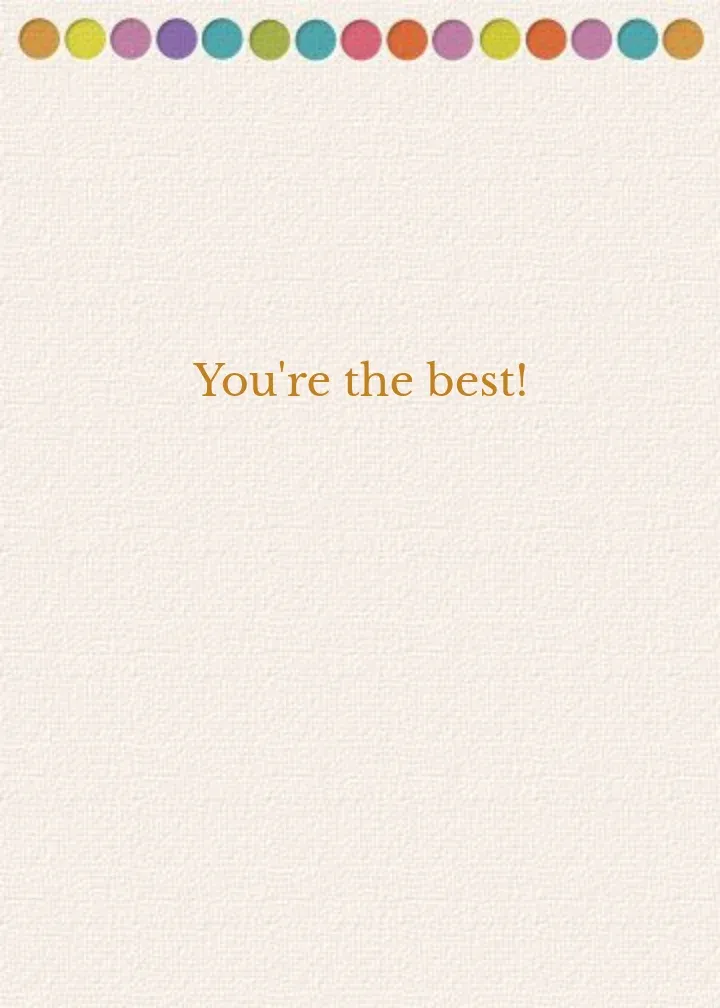 Bright Dots for Teacher card inside right