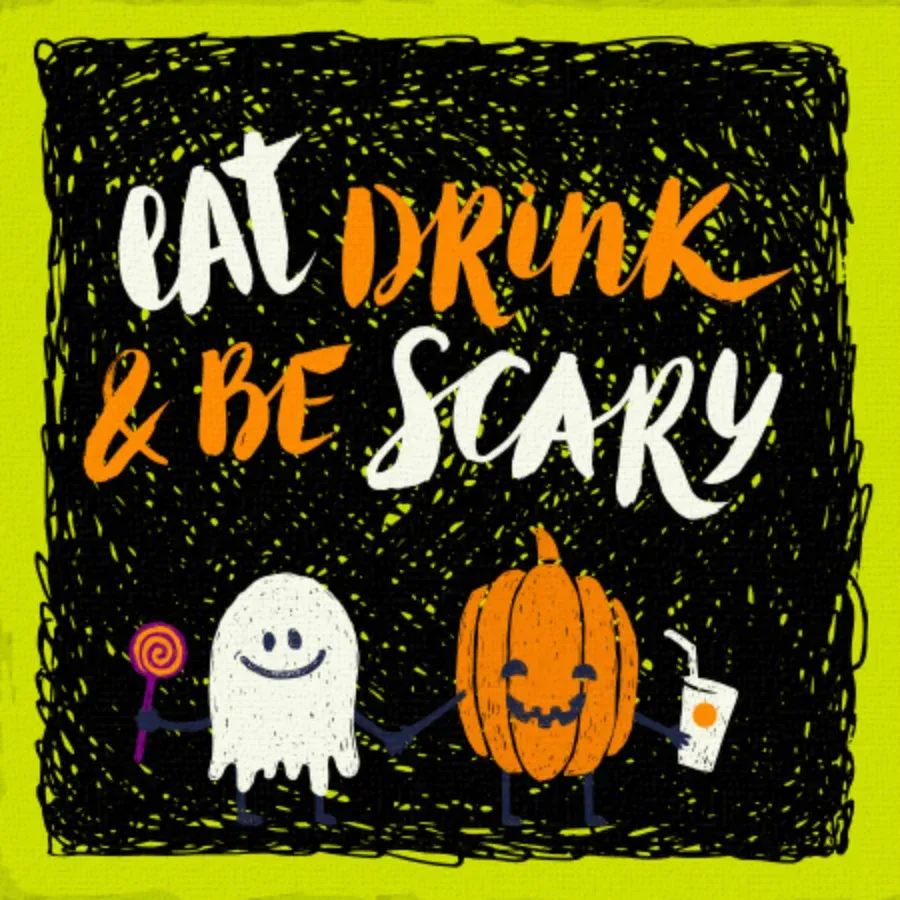 Halloween Sweets & Treats card front