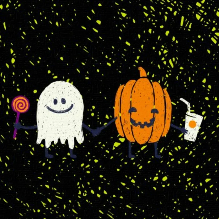 Halloween Sweets & Treats card inside left