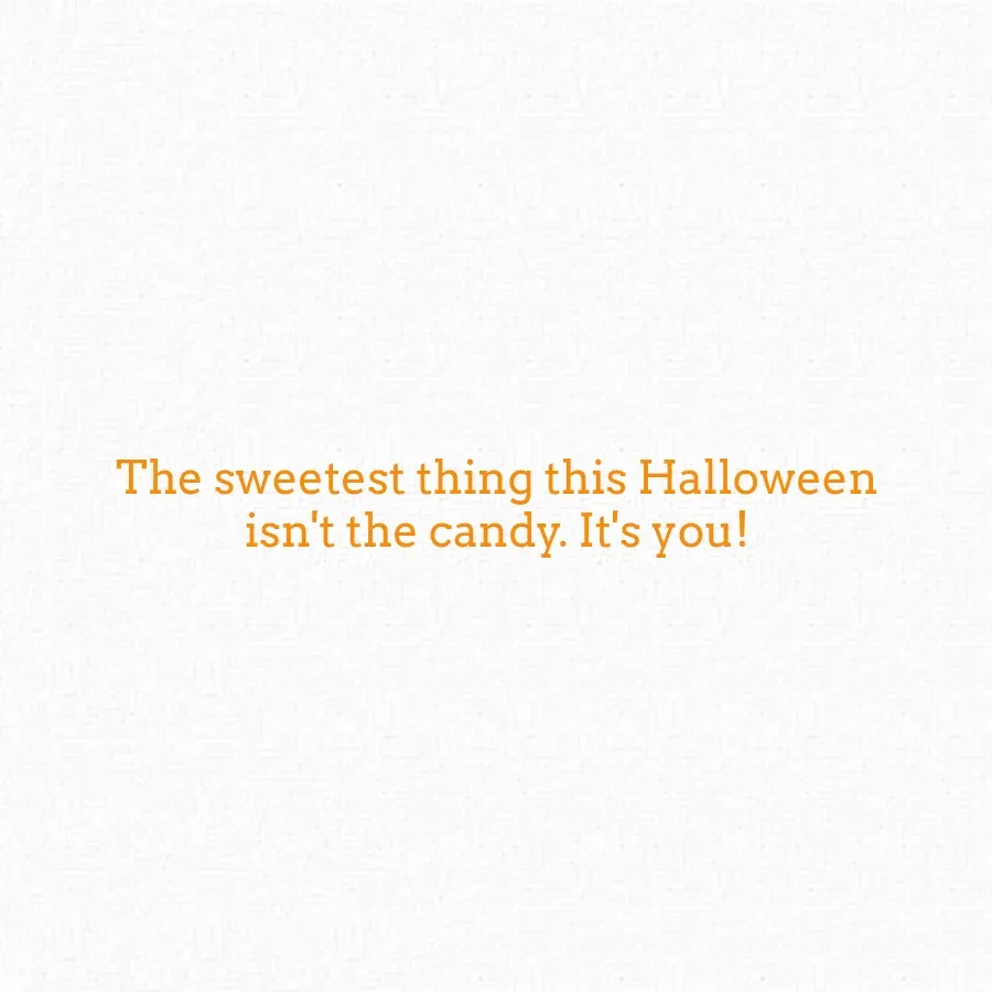 Halloween Sweets & Treats card inside right