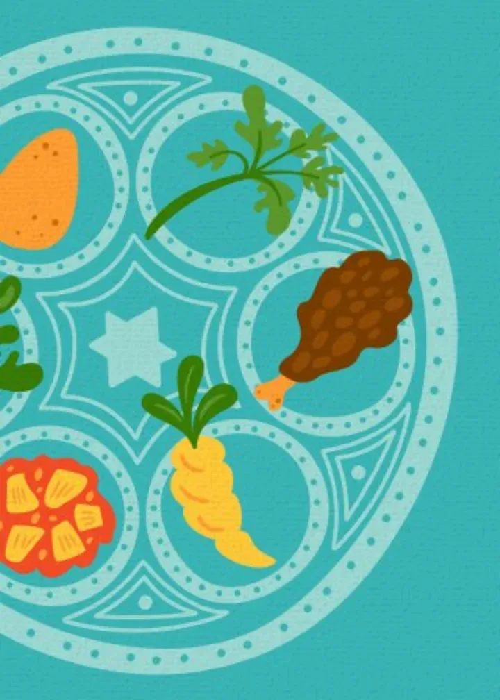 Seder Plate card inside left