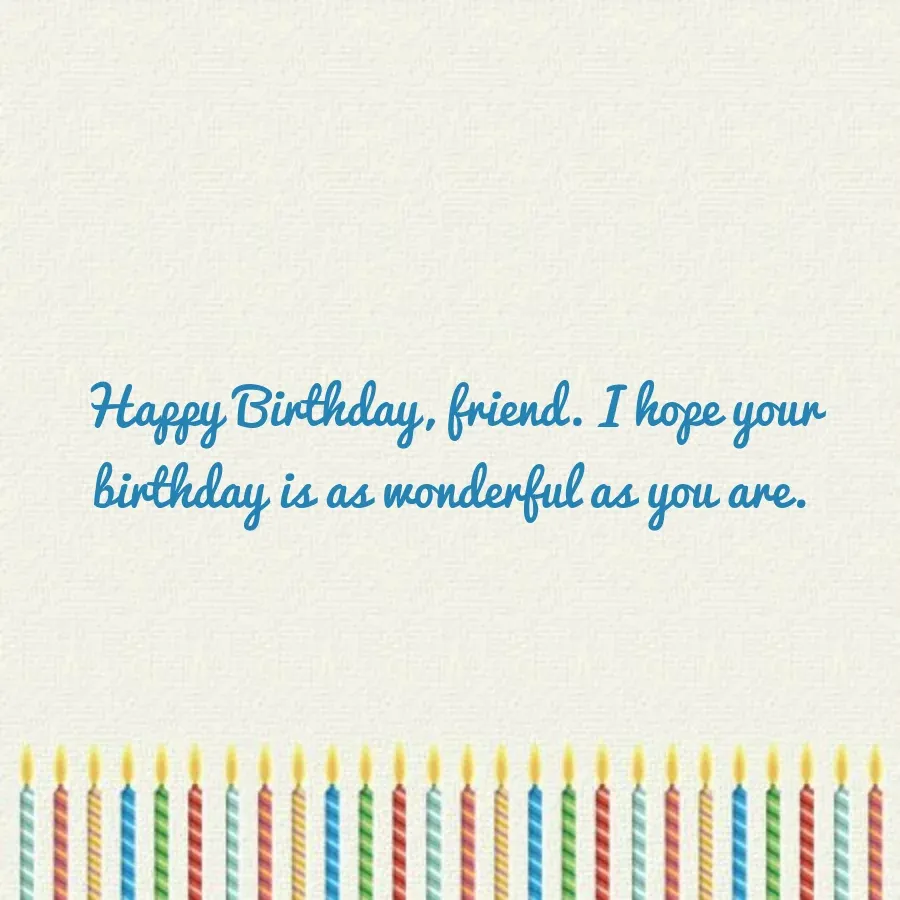 Striped Candles card inside right