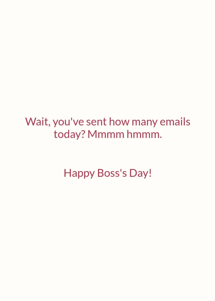 Boss's Day Latte card inside right