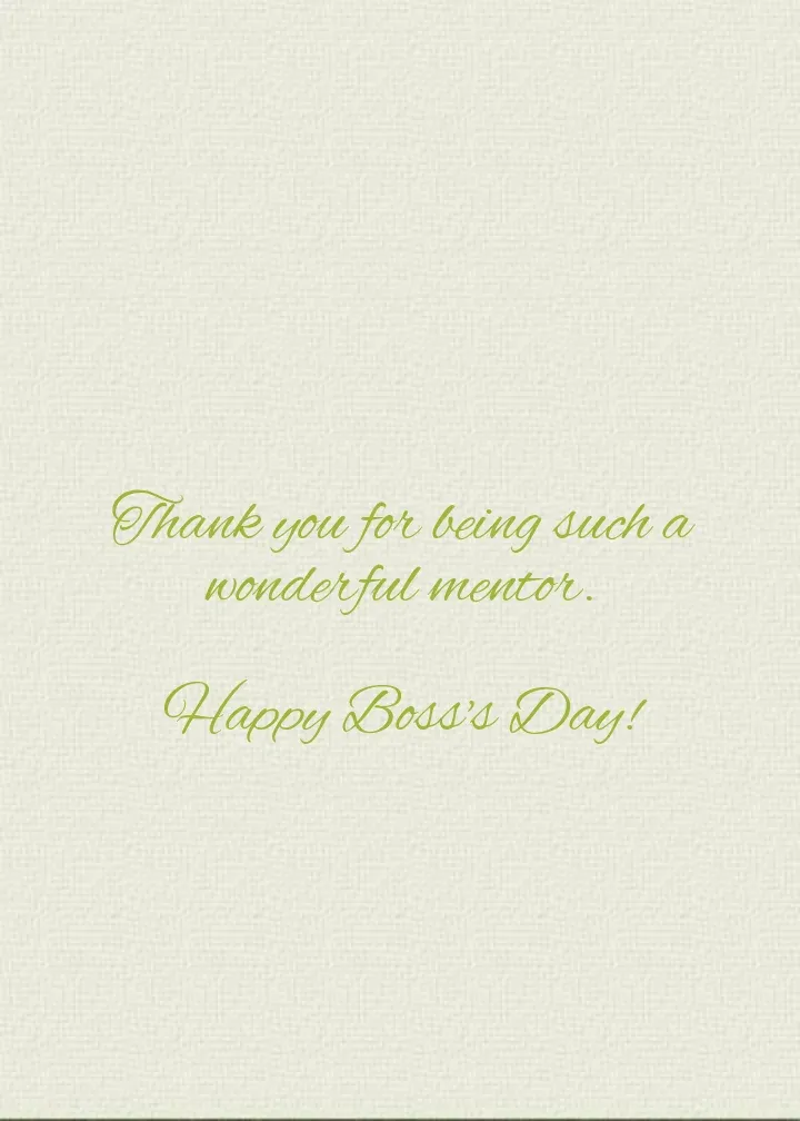Boss Greenery Pattern card inside right
