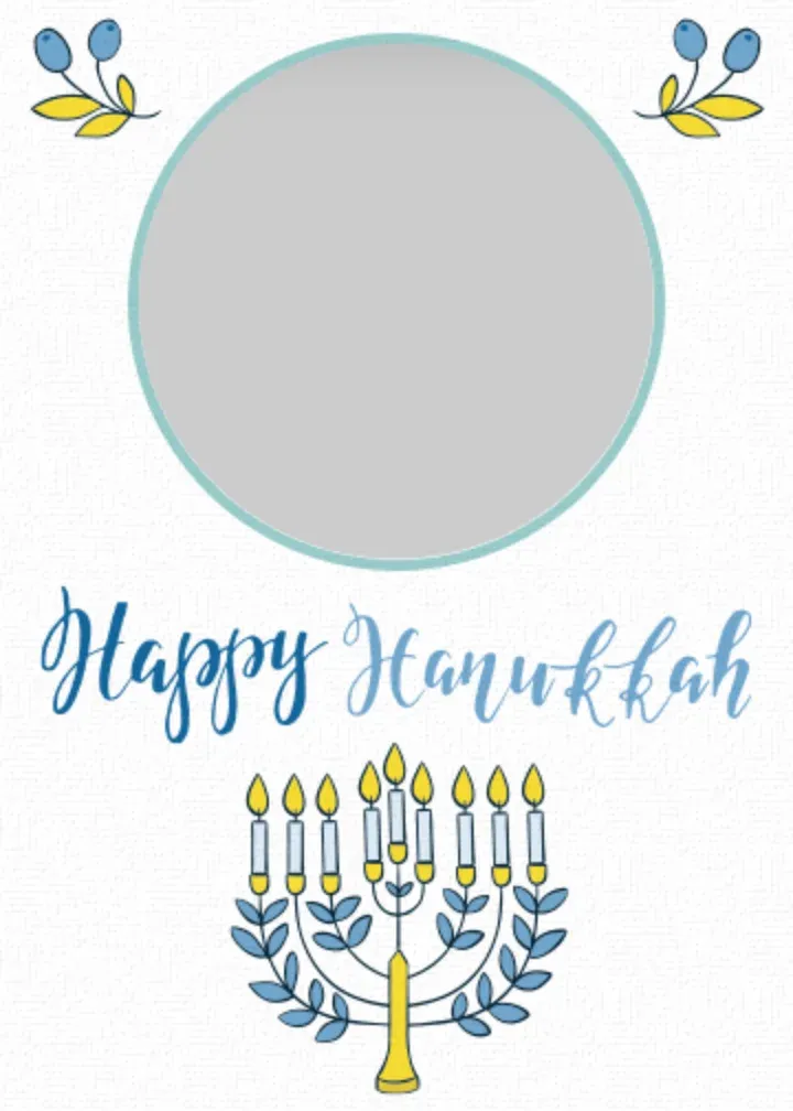 Hanukkah Celebration Photo card front