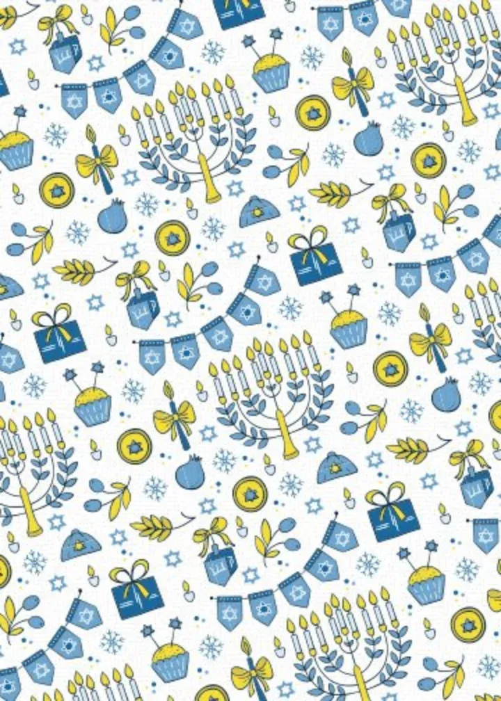 Hanukkah Celebration Photo card inside left