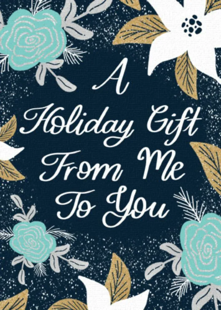 A Holiday Gift For You card front
