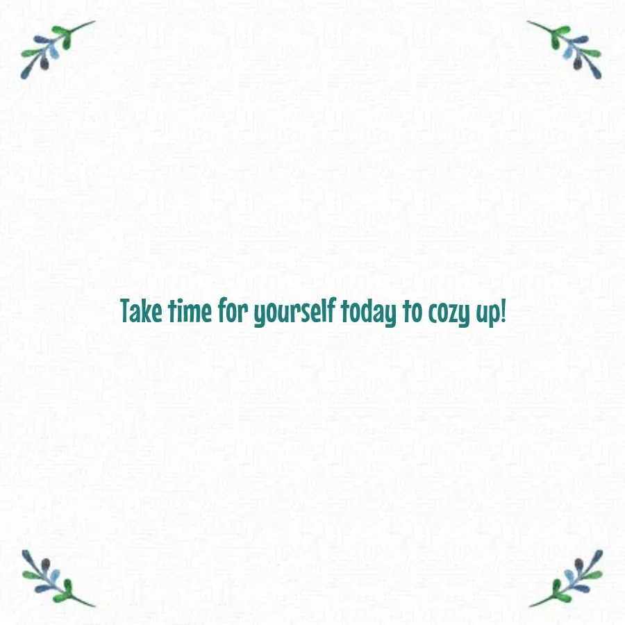 Cozy Up card inside right