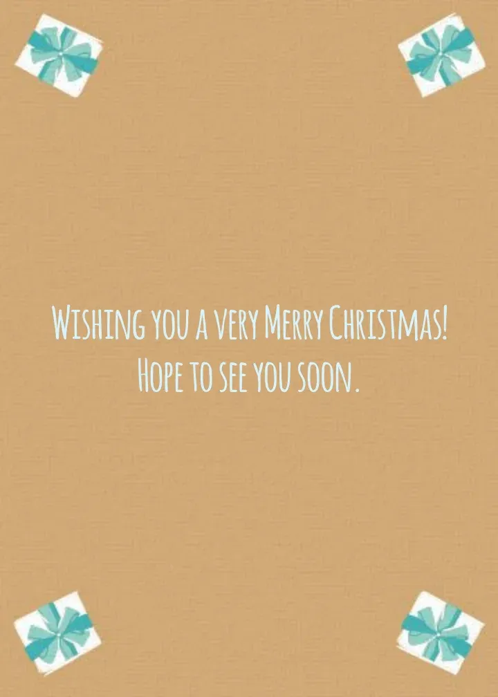 Christmas Treat For You card inside right