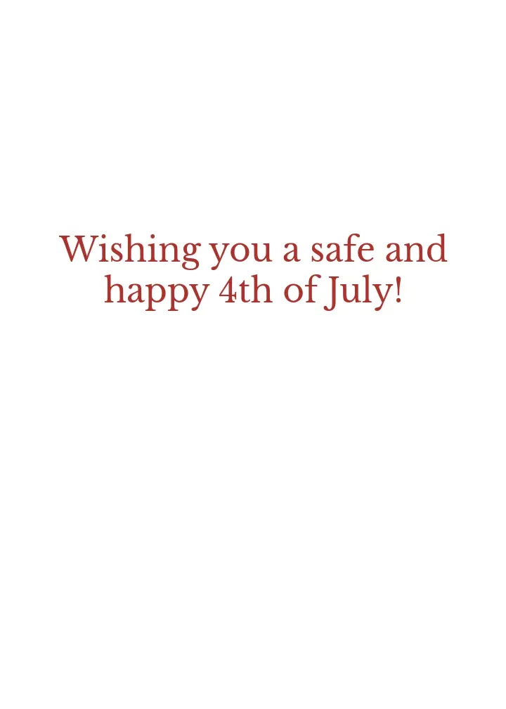 Fourth of July Fireworks card inside right