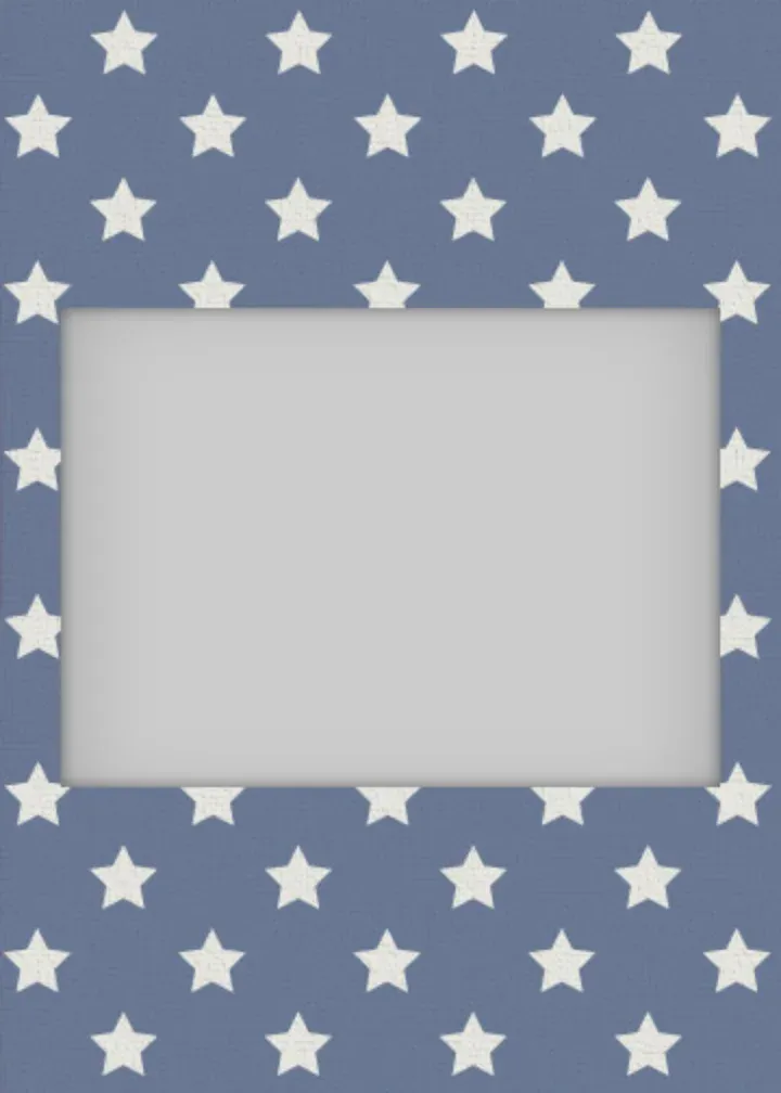 July 4th Photo Banner card front