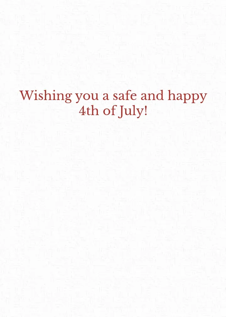 July 4th Photo Banner card inside right