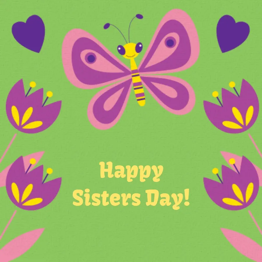Happy Sister Day card front
