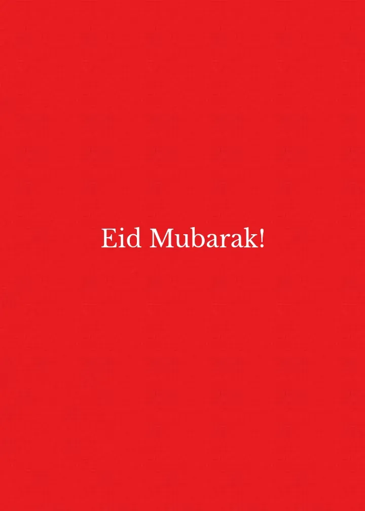 Eid Crescent card inside right