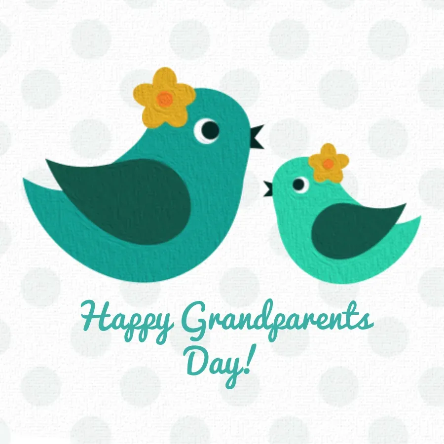 Grandmother Bird card front