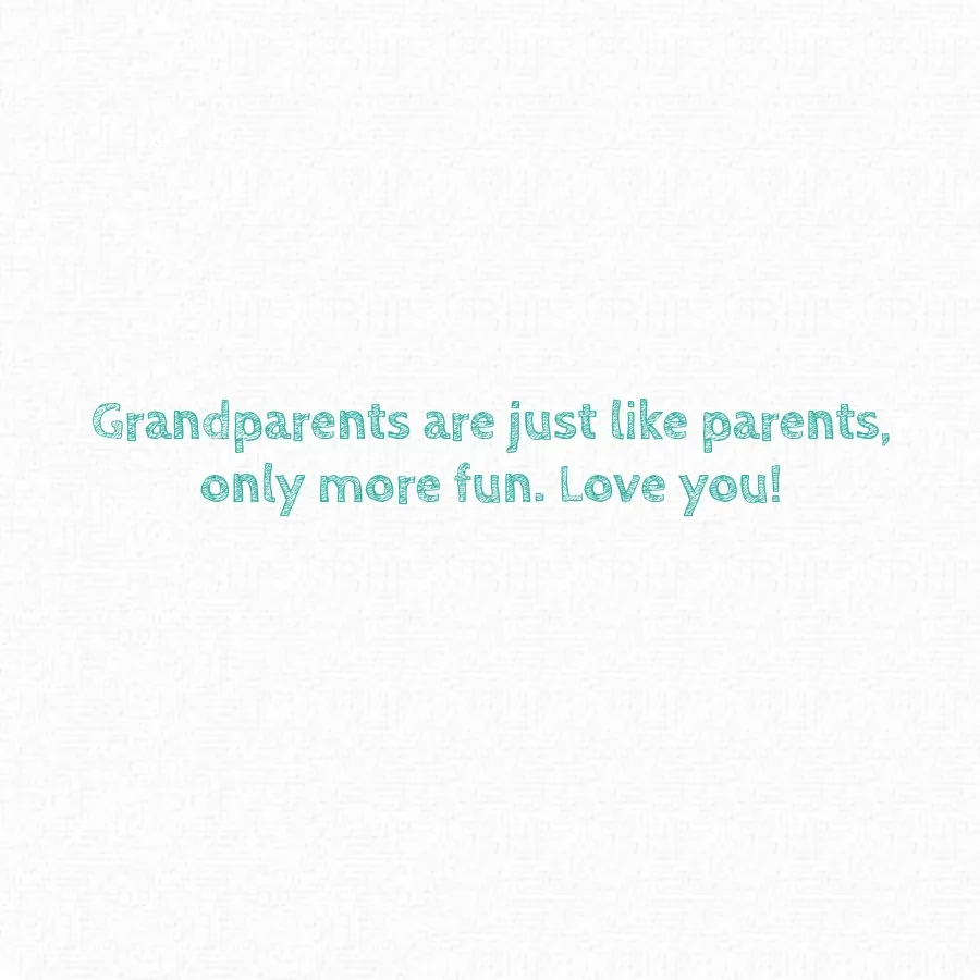 Grandmother Bird card inside right