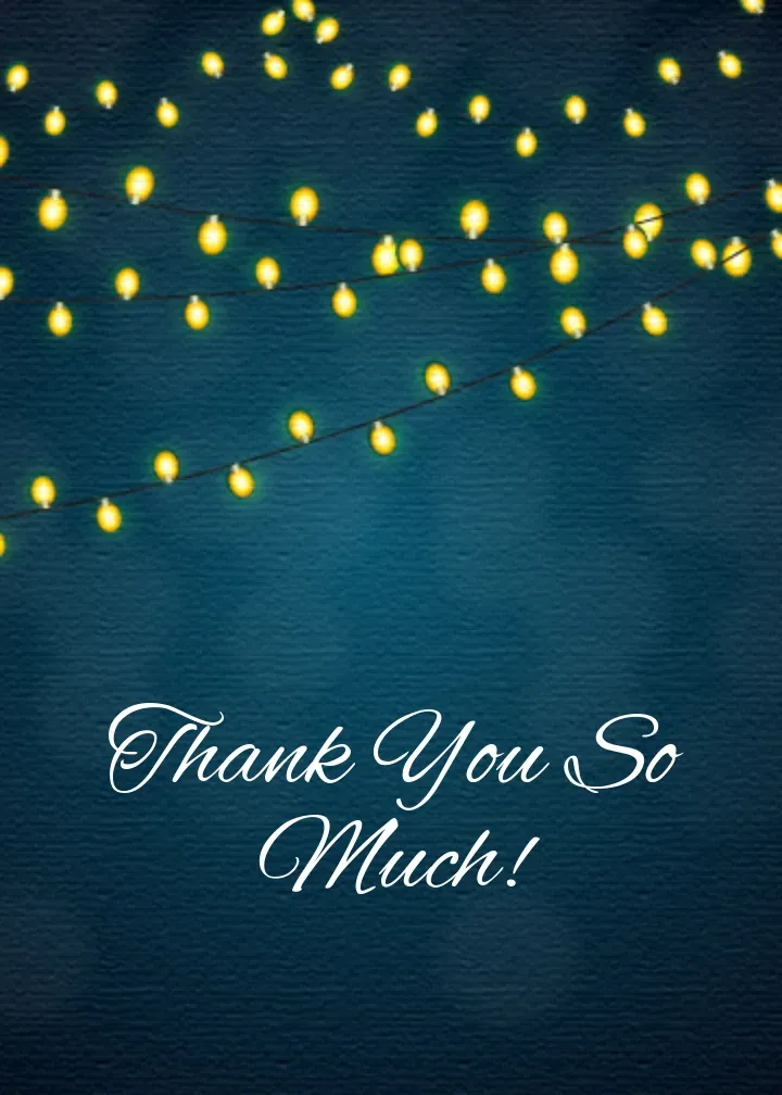 Evening Celebration card front