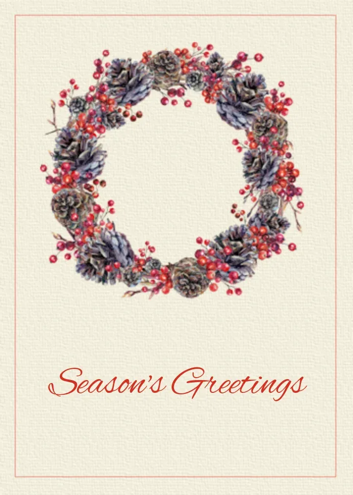 Holiday Charm card front