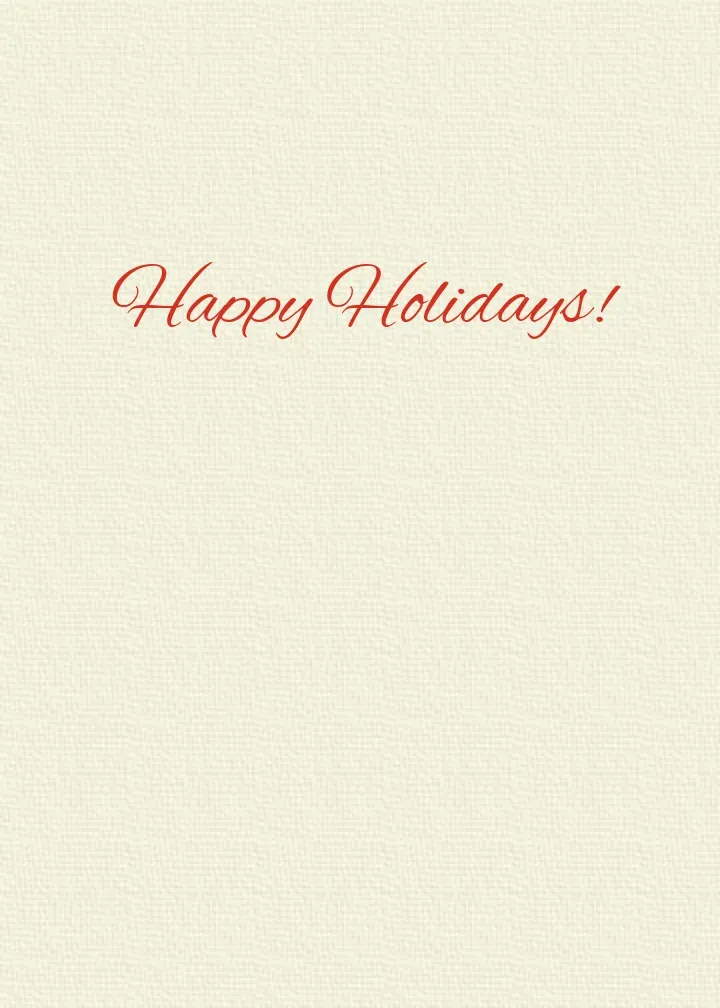 Holiday Charm card inside right