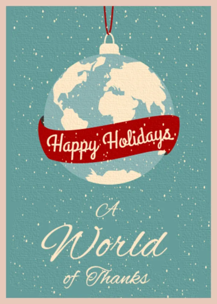 World of Thanks card front