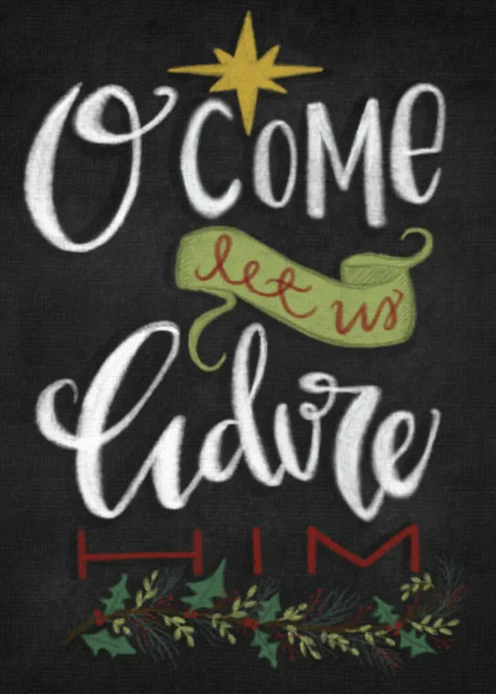 O Come Let Us Adore Him card front