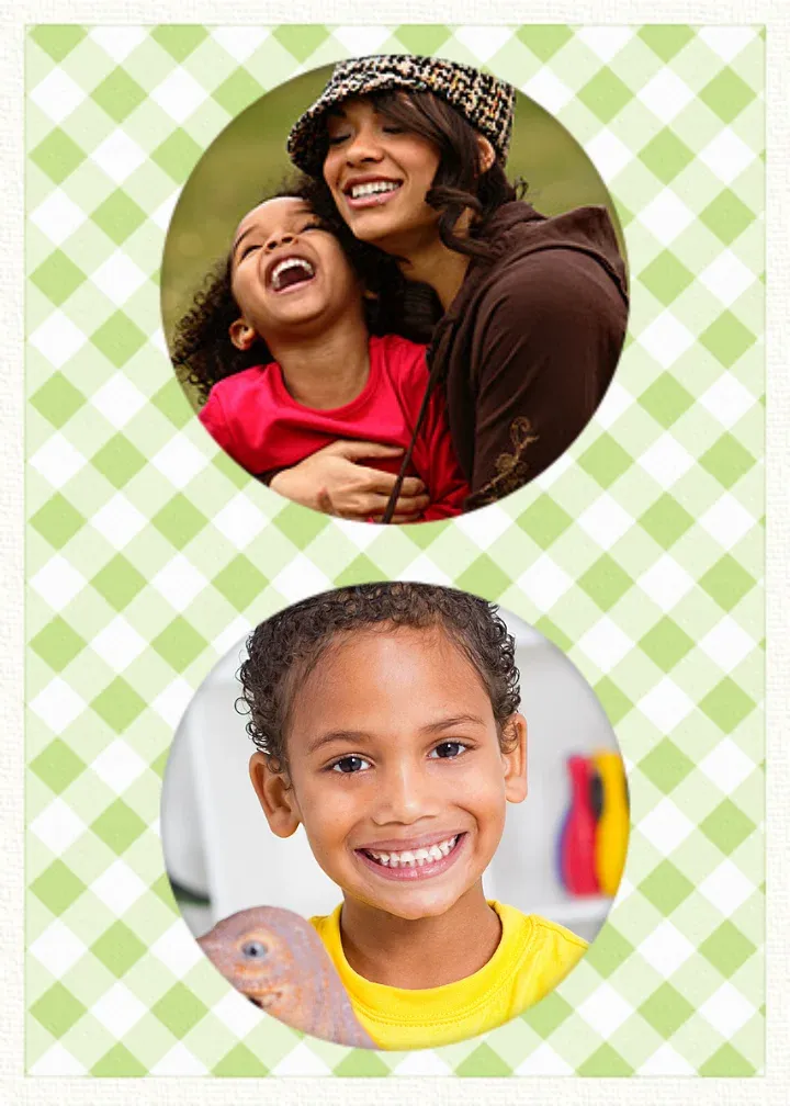 Thank You Photo Circles card front