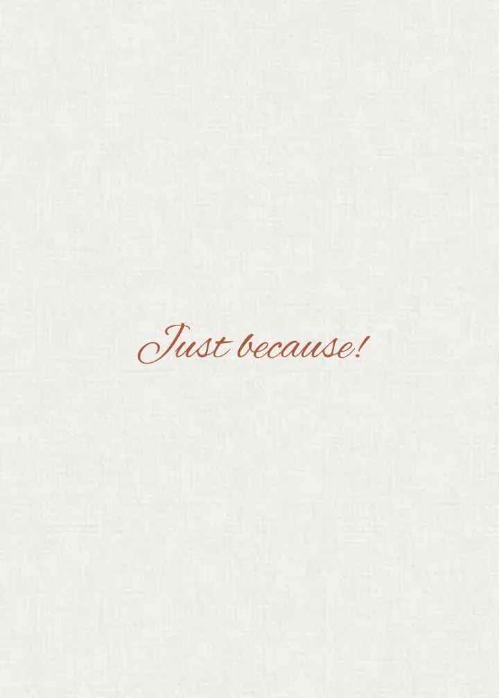 Striped Just Because card inside right