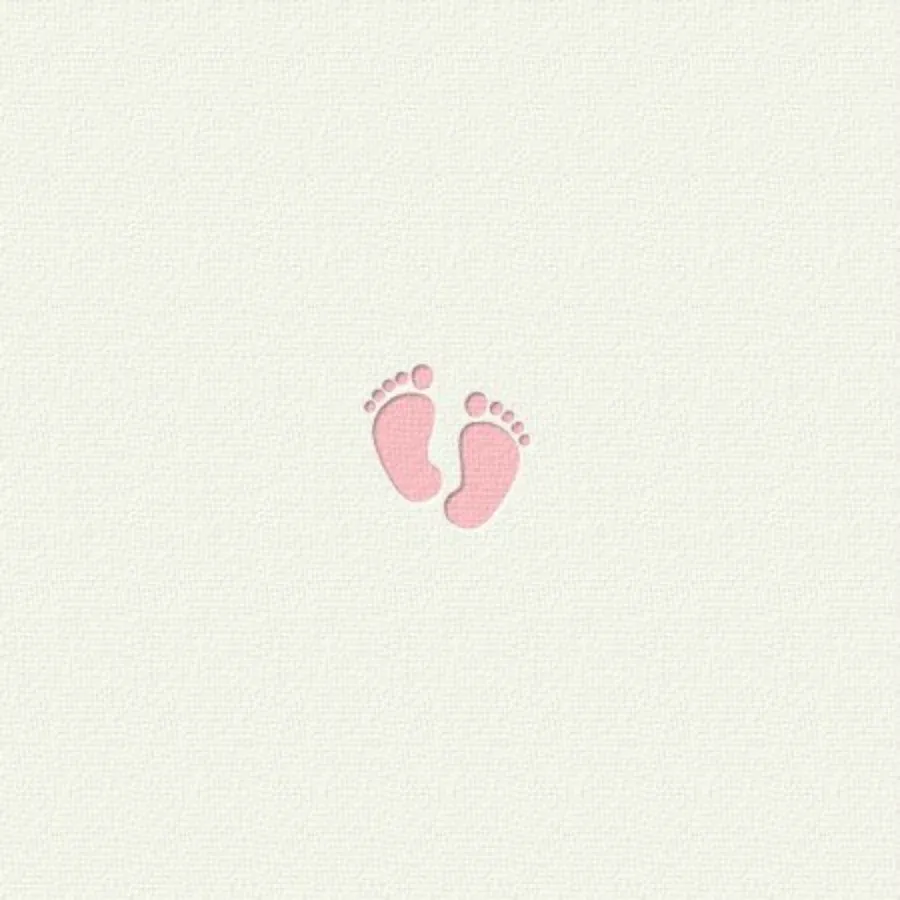 Baby Feet (Girl) card inside left