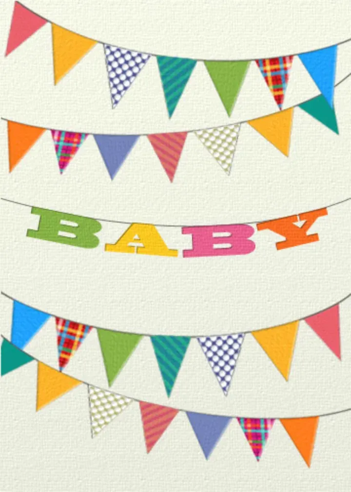 Baby Banner card front