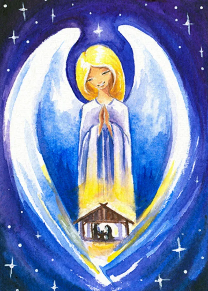 Nativity Angel card front