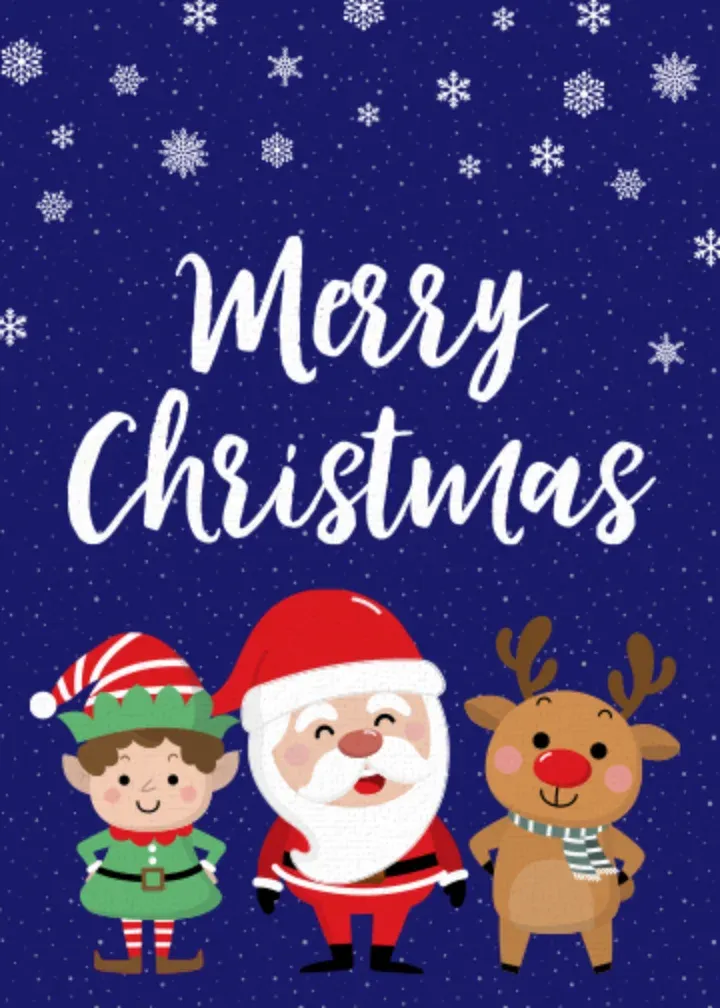 Merry Christmas, Friends card front