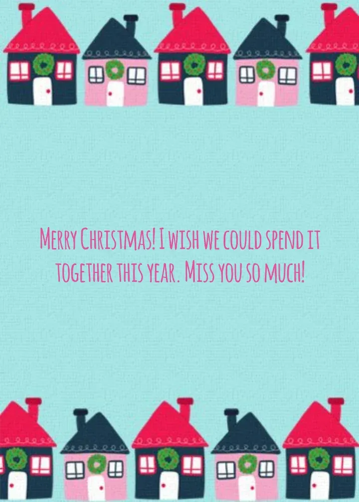 Merry Christmas Neighbor card inside right