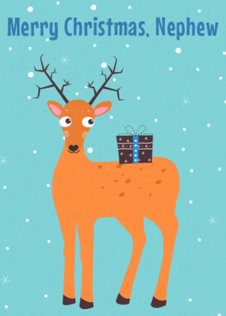 Merry Christmas to my Nephew card front