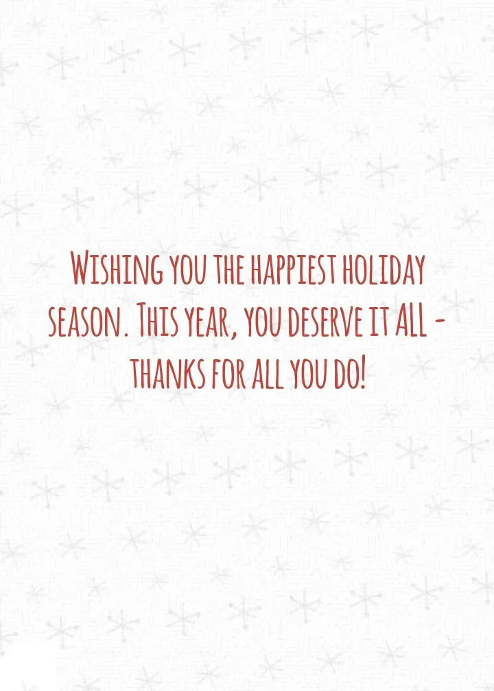 Merry Christmas, Teacher! card inside right