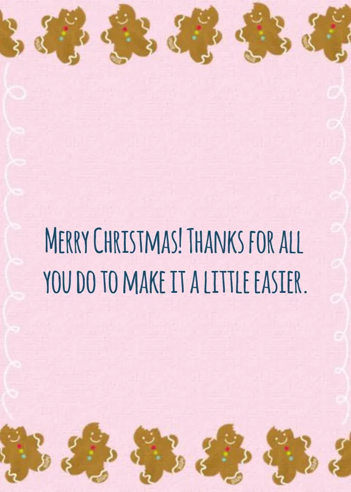 Tough Cookie Thanks card inside right